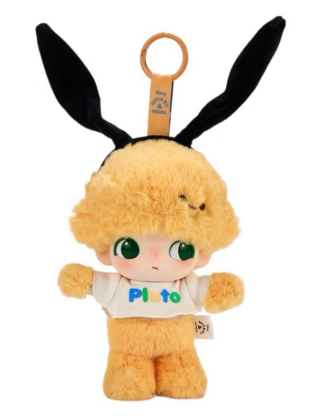 Yellow Plush Bunny Keychain - Kids Accessory